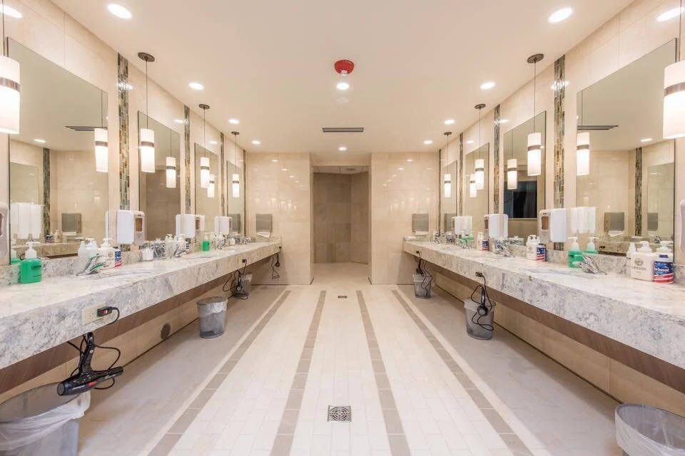 Specialty wet area framing — Health Club Northbrook