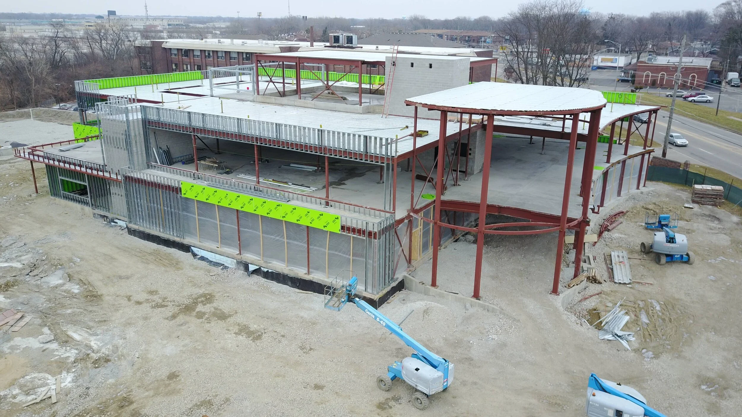 Structural framing completion — Medical Oncology project